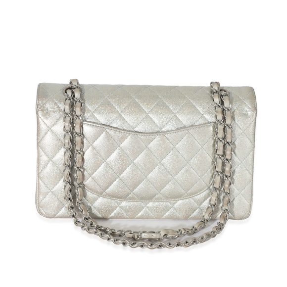 Chanel 21K Glitter Caviar Medium Classic Double Flap Bag - Picture 3 of 7